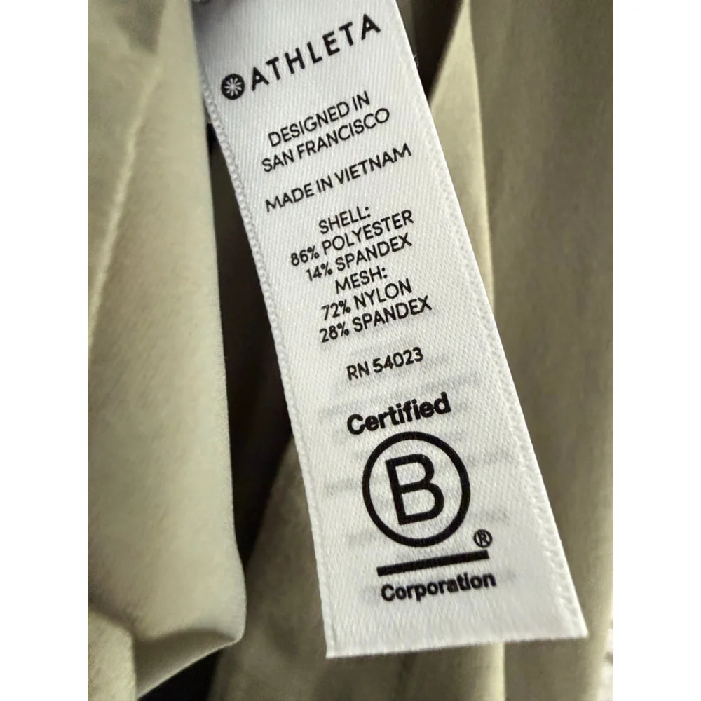 NWT Athleta Women’s North Star Shirt Olive Green Size Small - Picture 9 of 10